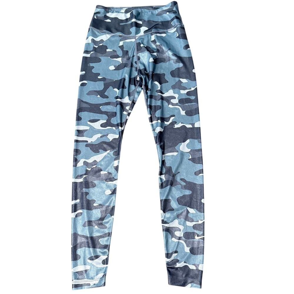 Women's Nike Camo Blue Leggings, Size XS/S
